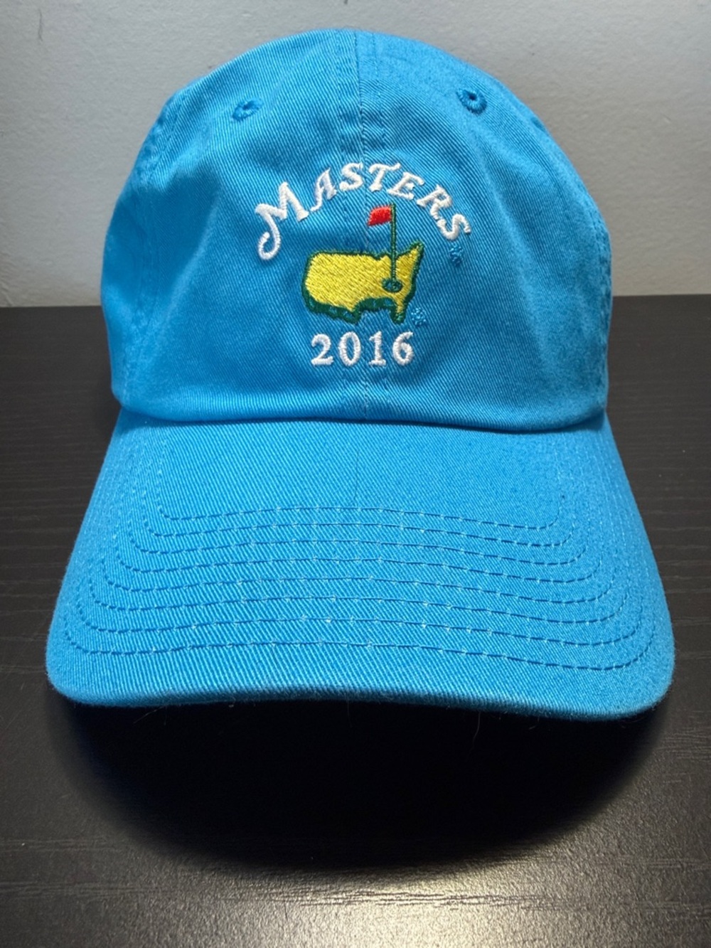 Augusta National 2016 Masters Turquoise Baseball Cap with Embroidered Logo